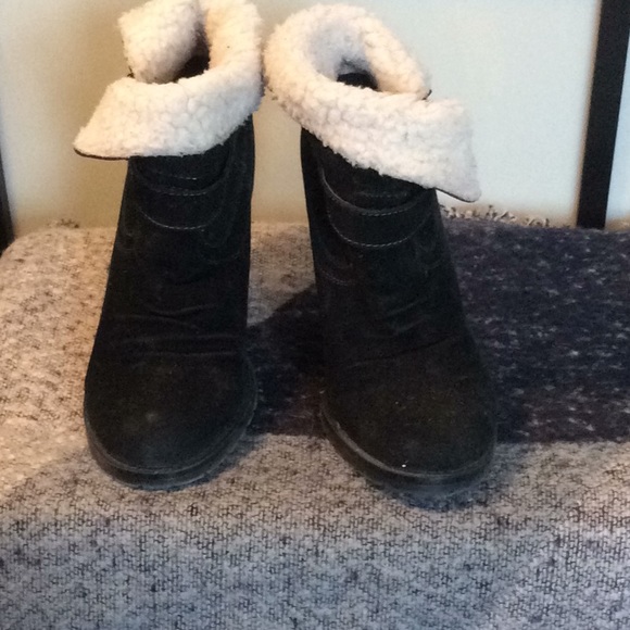 😍5/$20 ! Qupid faux fur trim high heel booties sz 8 - Picture 5 of 10